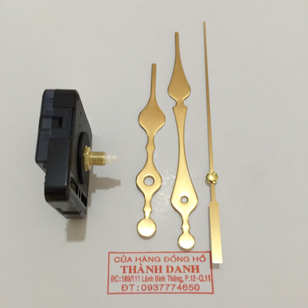 Kim trôi - Bộ kim vàng dài 14,5cm và máy trôi Đài Loan loại tốt trục 13mm