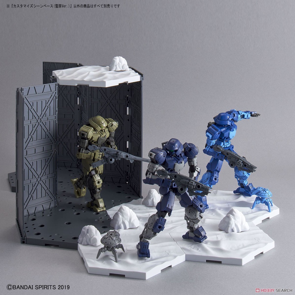 Mô hình lắp ráp giá đỡ trưng bày CUSTOMIZE SCENE BASE (SNOWFIELD Ver.) 03 Bandai