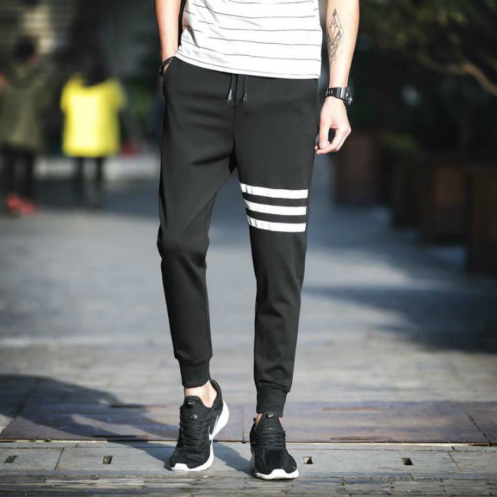 Quần Jogger 3 Vạch Ngang Dáng Thể Thao Rẻ Đẹp Co Dãn 4 Chiều Bo Ống