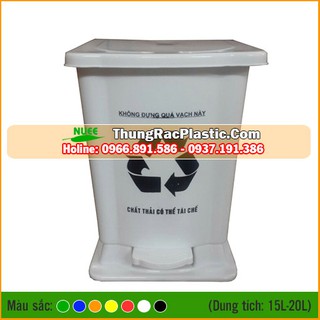 Thùng rác y tế 15 lít (đạp chân)