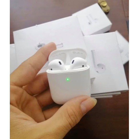 Tai nghe Bluetooth Airpods 2 Bản Cao Cấp - Định Vị - Đổi Tên - Tháo Tai Dừng Nhạc - Dành cho IOS và Android Bảo Hành 6T