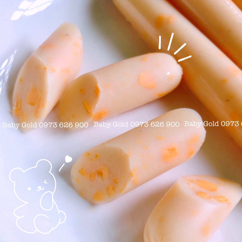 Xúc xích Phô Mai Cá Tuyết Đến Từ Nhật Bản Túi Lớn 8 cây Dành Cho Bé Từ 1 Tuổi 🥰