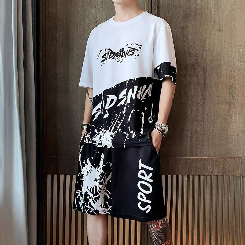 Bộ Nam Unisex Phối 2 Màu Mới Form Chuẩn, Chất thun co giãn mặc thoải mái DB23