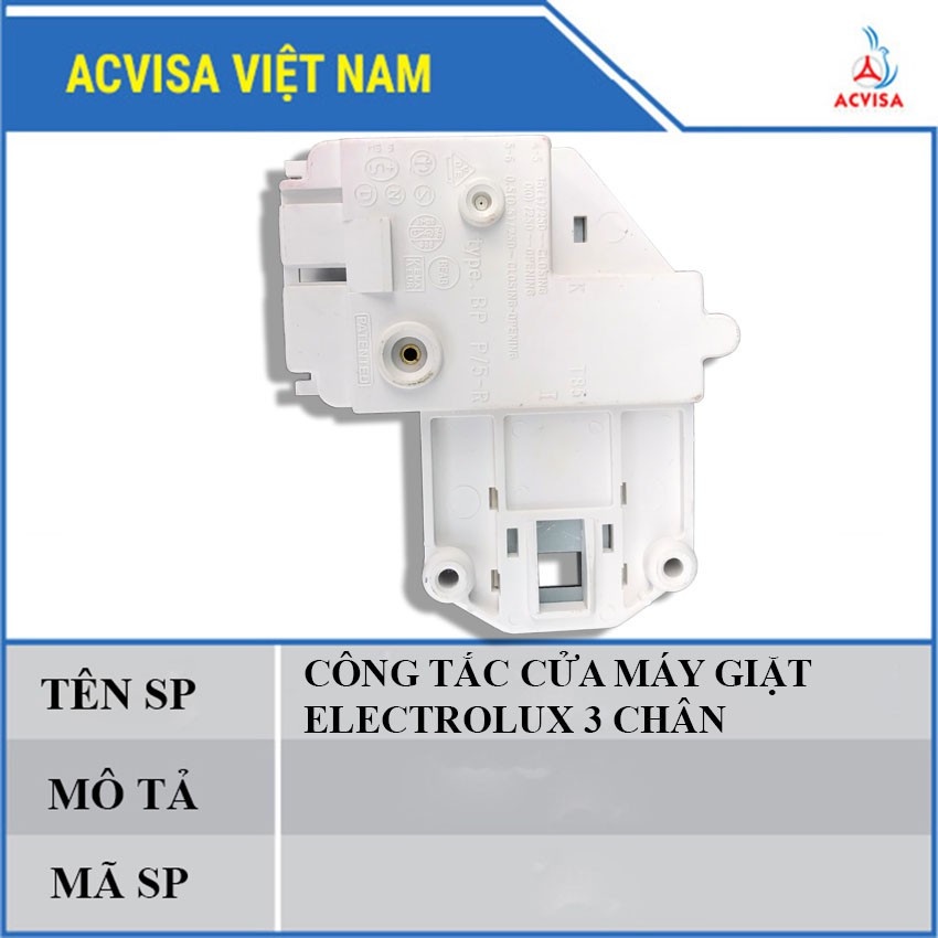 Công tắc khóa cửa máy giặt các hãng: Samsung/ LG/ Electrolux