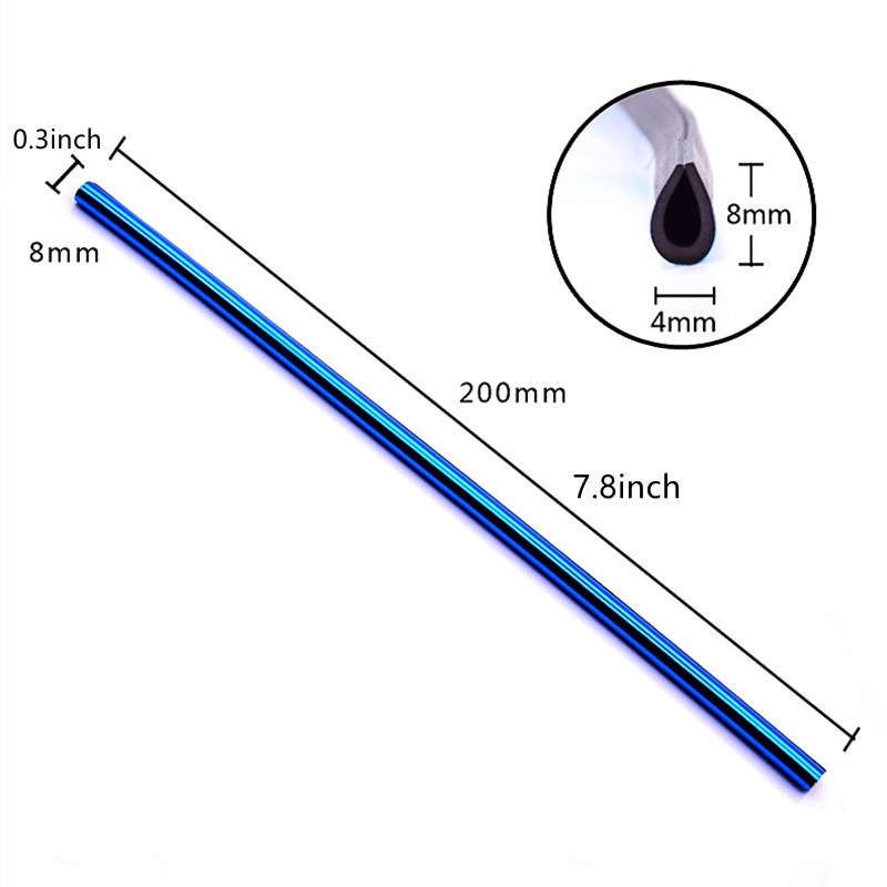 Set 10 Dải Viền Mềm Trang Trí Nội Thất Xe Hơi Thông Dụng