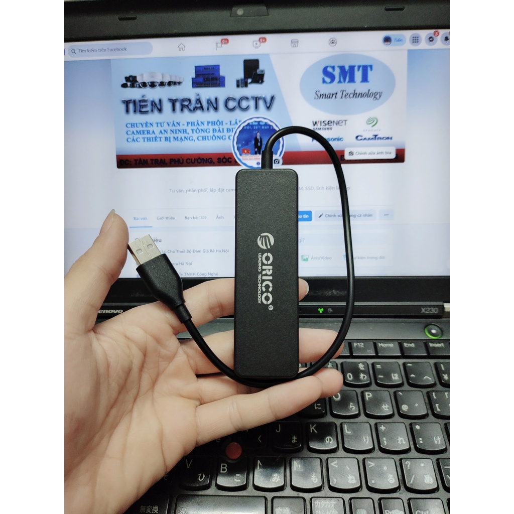 Bộ Chia USB ORICO 4 Port - Hub USB ORICO 4 Cổng (FL01-BK-BP / FL01-WH-BP)