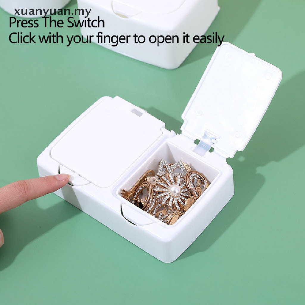 Hộp Đựng Tăm Xỉa Răng/Trang Sức Để Bàn Văn Phòng Mini Tiện Lợi