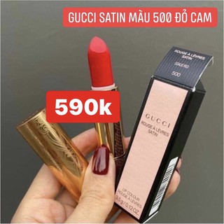 Son đỏ cam gucci 500