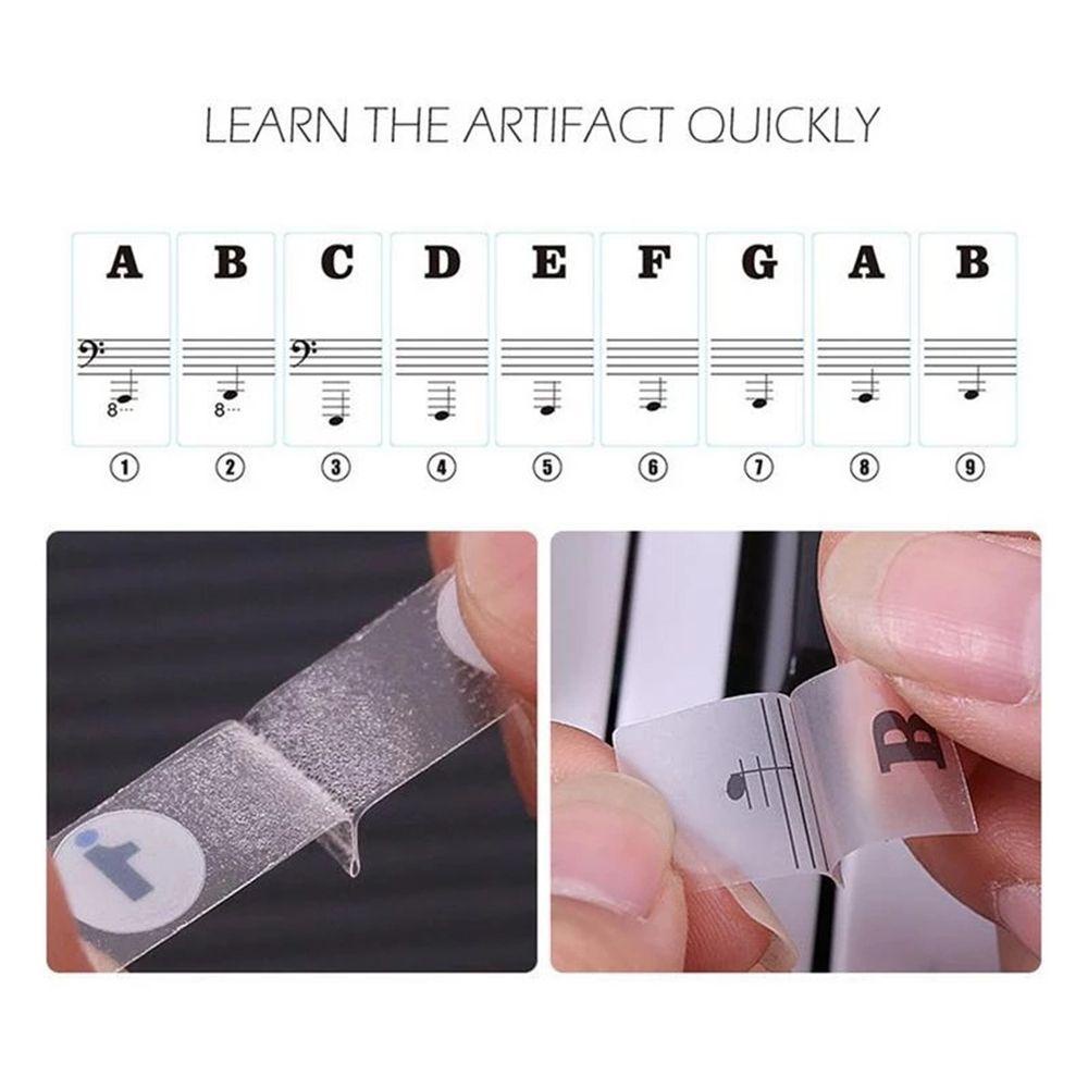 Miếng Dán Trang Trí Bàn Phím Đàn Piano Điện Tử 88 / 61 / 54 / 49 Phím Màu Trắng