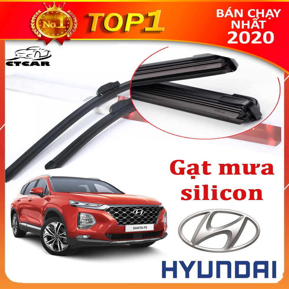 Gạt mưa silicon cho xe Huyndai loại gạt mưa cao cấp siêu bền,gạt mưa ôtô  siêu sạch bảo hành 12 tháng CTCar