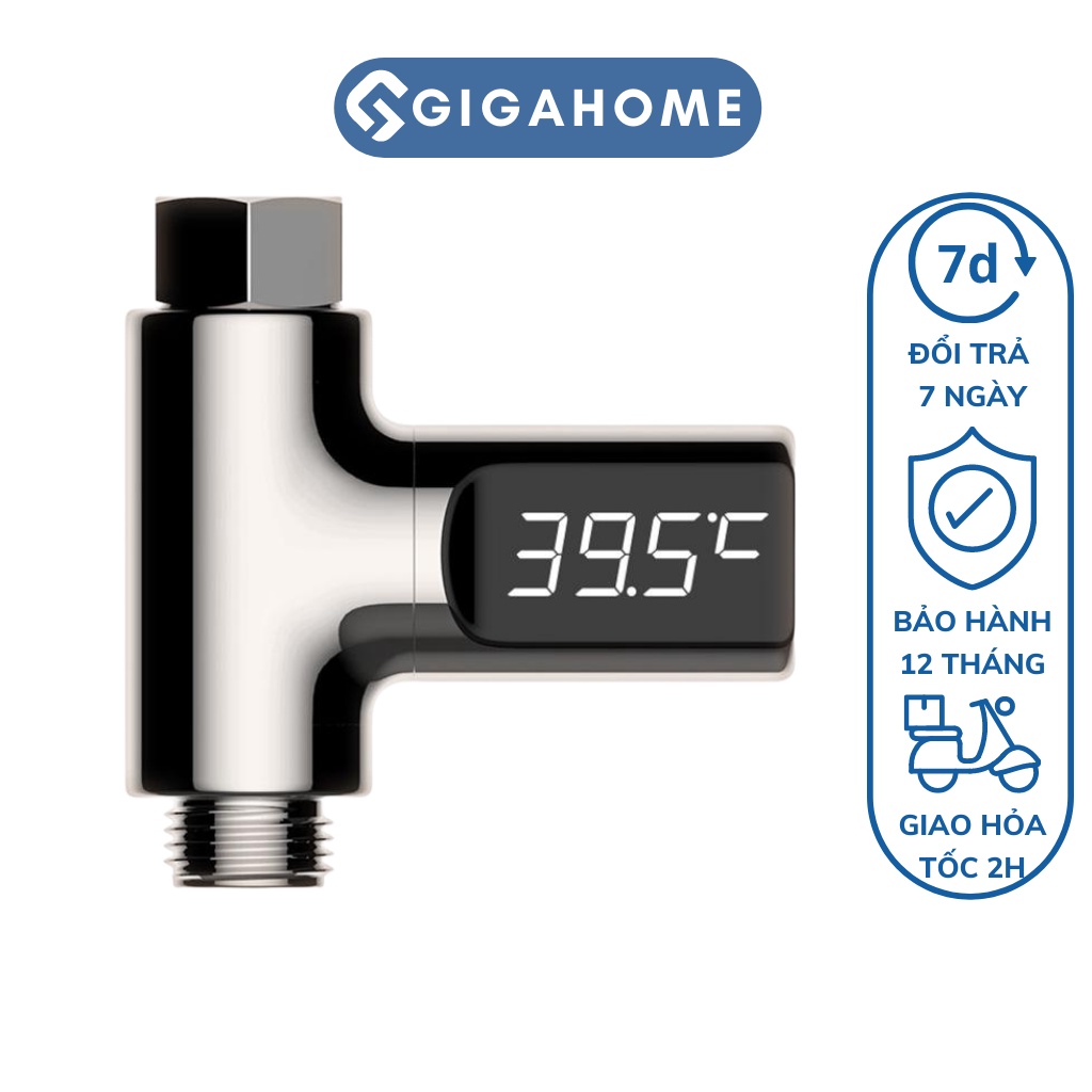 Nhiệt Kế Vòi Sen, Van Cảm Biến Nhiệt Độ Mây Nước Nóng GIGAHOME 8813