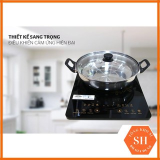 [Kho Sỉ] Bếp từ Chính hãng SUNHOUSE SHD6800, bếp điện cảm ứng Sunhouse công suất 2000W, tiết kiệm điện - Tặng Nồi Lẩu