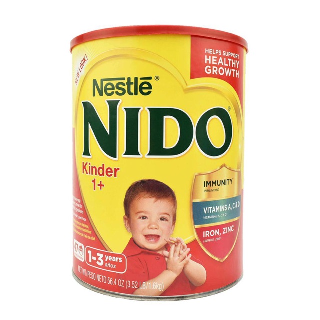 [DATE 8/2021] Sữa Nido Kinder 1+ (chống Táo Bón) 1.6 Kg