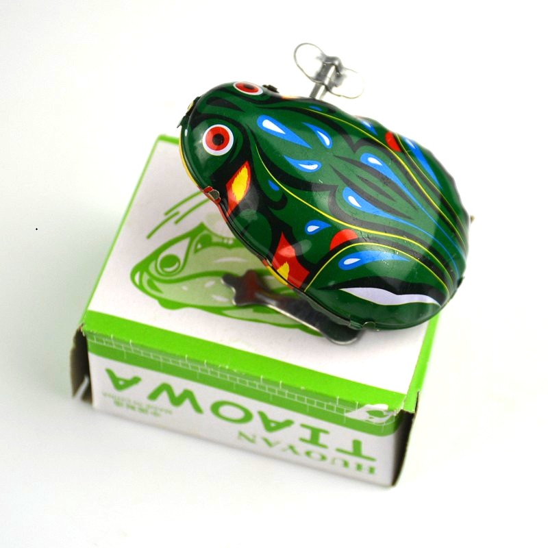 Đồ Chơi Hình Chú Ếch Nhảy Có Dây Cót Dễ Thương Cho Bé