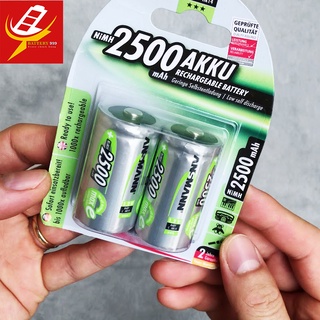 Vỉ 2 pin sạc cỡ trung Ansmann maxE 2500mAh Rechargeable battery C HR14