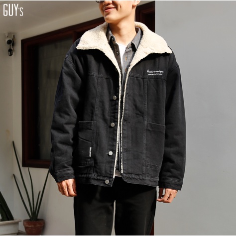 Áo khoác denim lót bông Cowboy Jacket GUY's closet, dày dặn, bụi bặm, cool ngầu