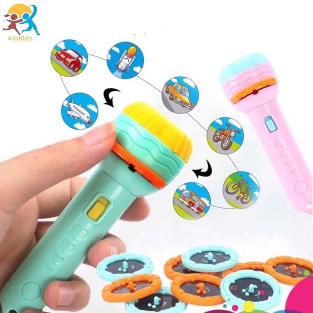 Đèn Pin Chiếu Hình 3d Cho Bé Alokidstb Nhiều Chủ Đề Tặng Kèm Pin, Đèn Vẽ 3d Rõ Nét Đồ Chơi Thông Minh Cho Bé Ph