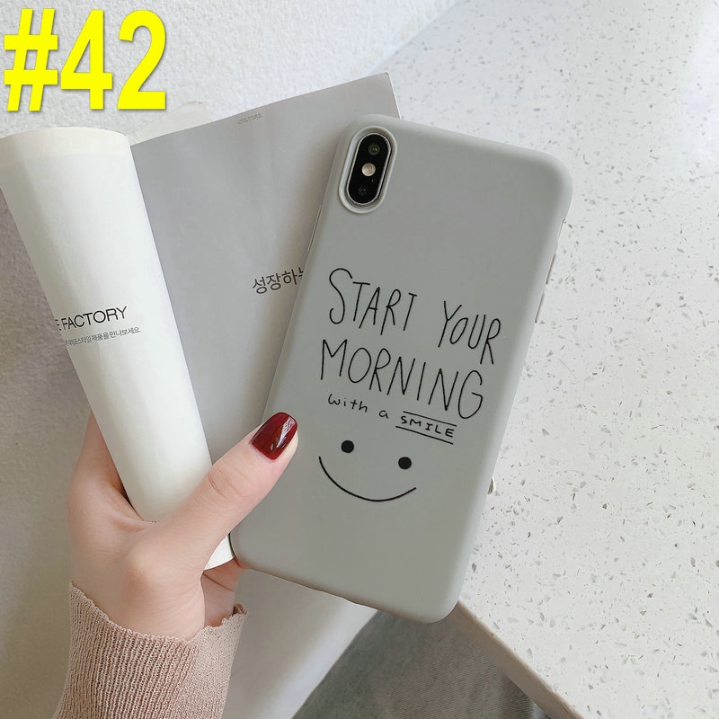 ST|【COD&Ready Stock】Enjoy Morning Smile Case for iPhone 11 12 PRO MAX X XR XS MAX 6 6S 7 8 Plus