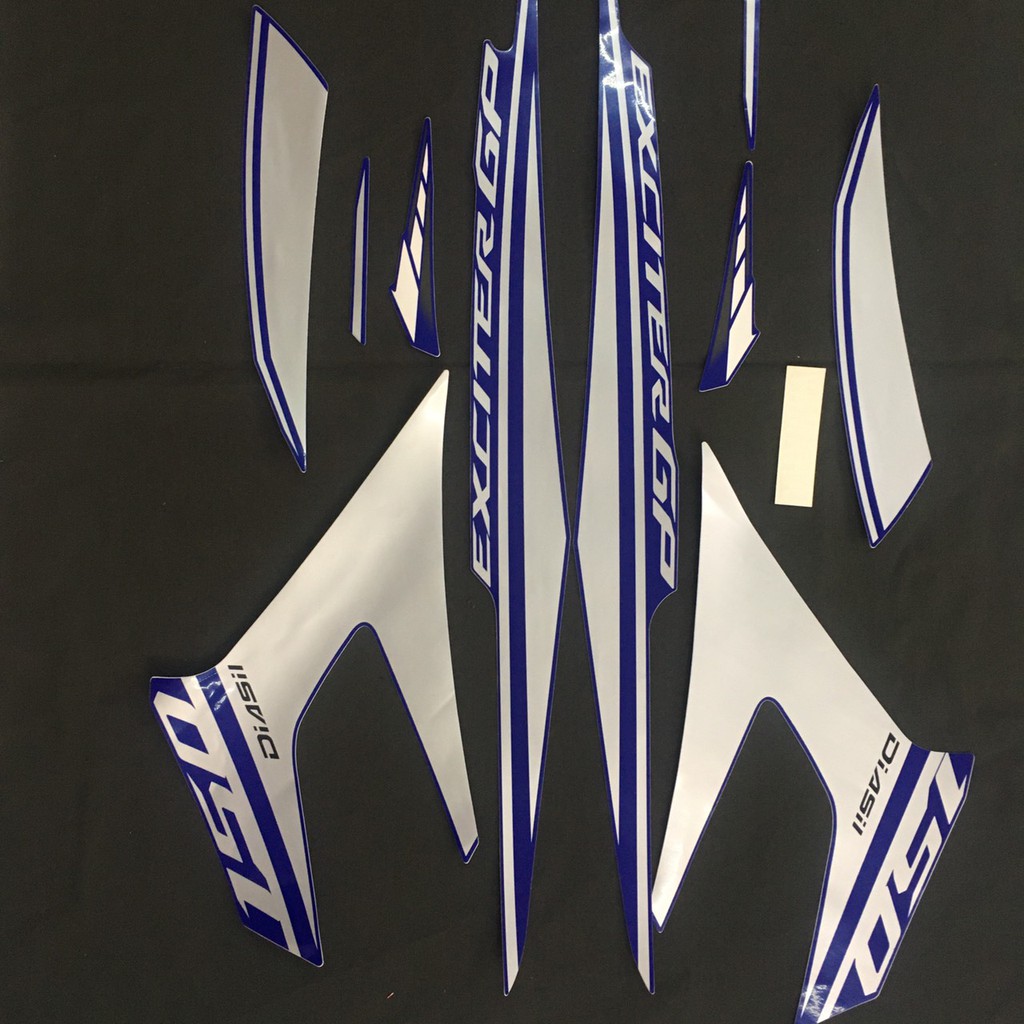 [THAY THẾ VÀ NÂNG CẤP XE] TRỌN BỘ TEM 3 LỚP DÁN DÀN ÁO XE EXCITER ĐỜI 2017 GP, TEM NHƯ ZIN THEO XE