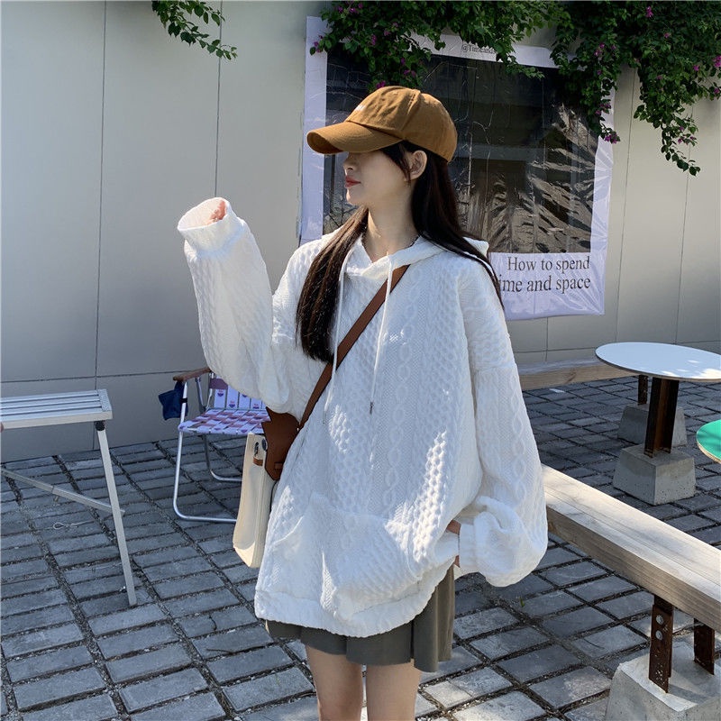 Áo Hoodie Tay Dài Dáng Rộng Thời Trang Hàn Quốc 2022