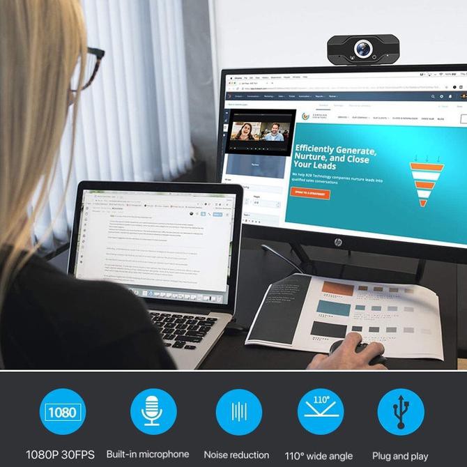 Webcam 1687 Full Hd 1080p Có Micro X50 Dz2C | BigBuy360 - bigbuy360.vn