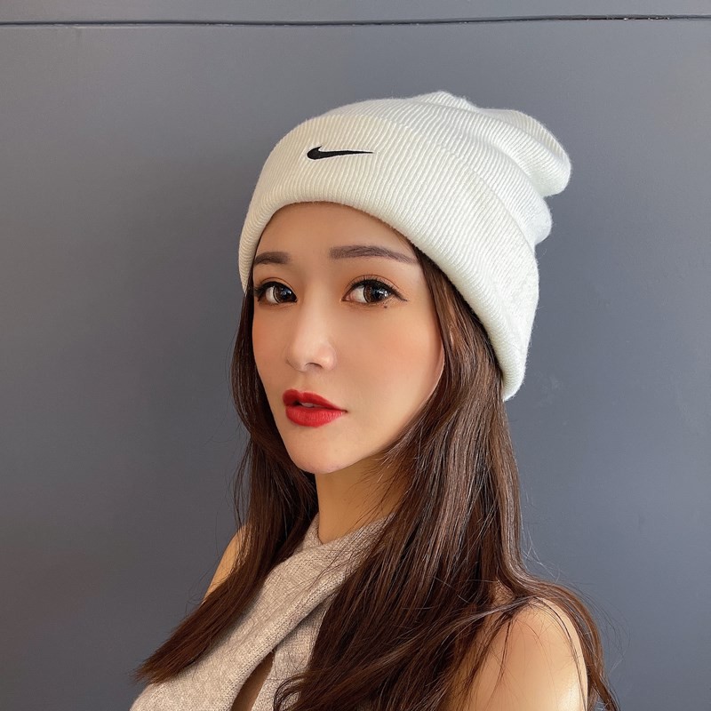 Mũ dệt kim họa tiết thêu phong cách thời trang hip hop