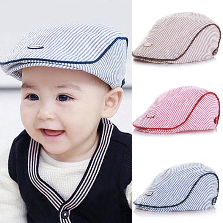 Mũ nồi họa tiết sọc cho bé