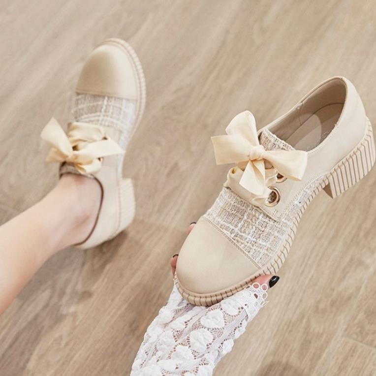 Giày oxford da Vintage nữ dễ thương Giày nữ sinh Hàn Quốc MPS252 - Mery Shoes