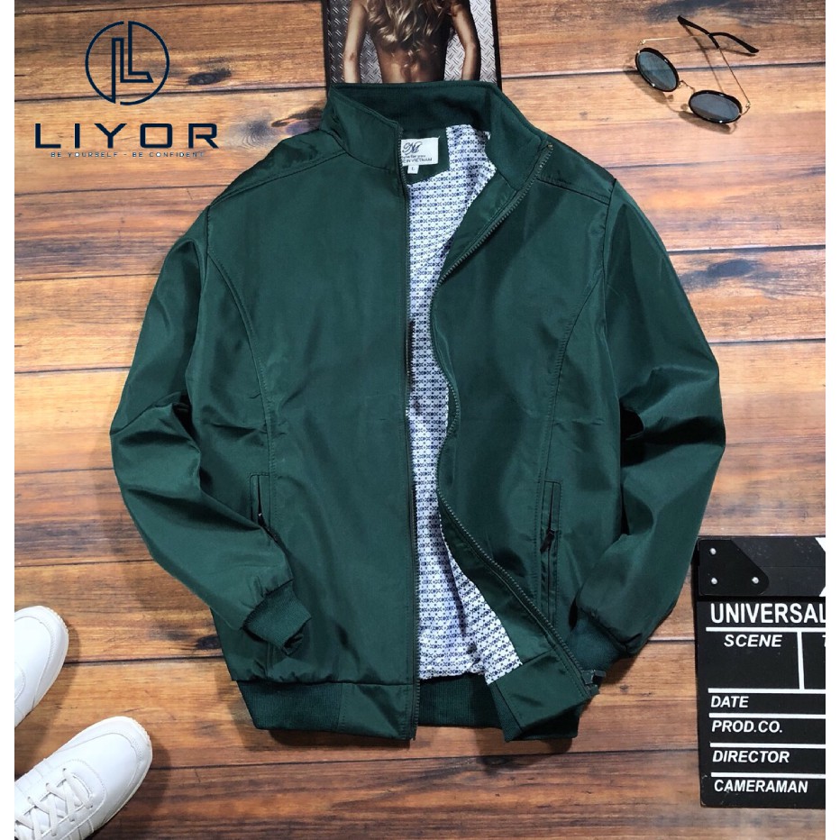 Áo khoác dù Liyor thiết kế trơn đơn giản phù hợp với dáng người dưới 72kg (nhiều màu) - AKD3004
