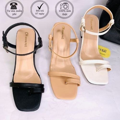 Sandal nữ xỏ ngón, dép quai hậu thanh lịch - Mã H11