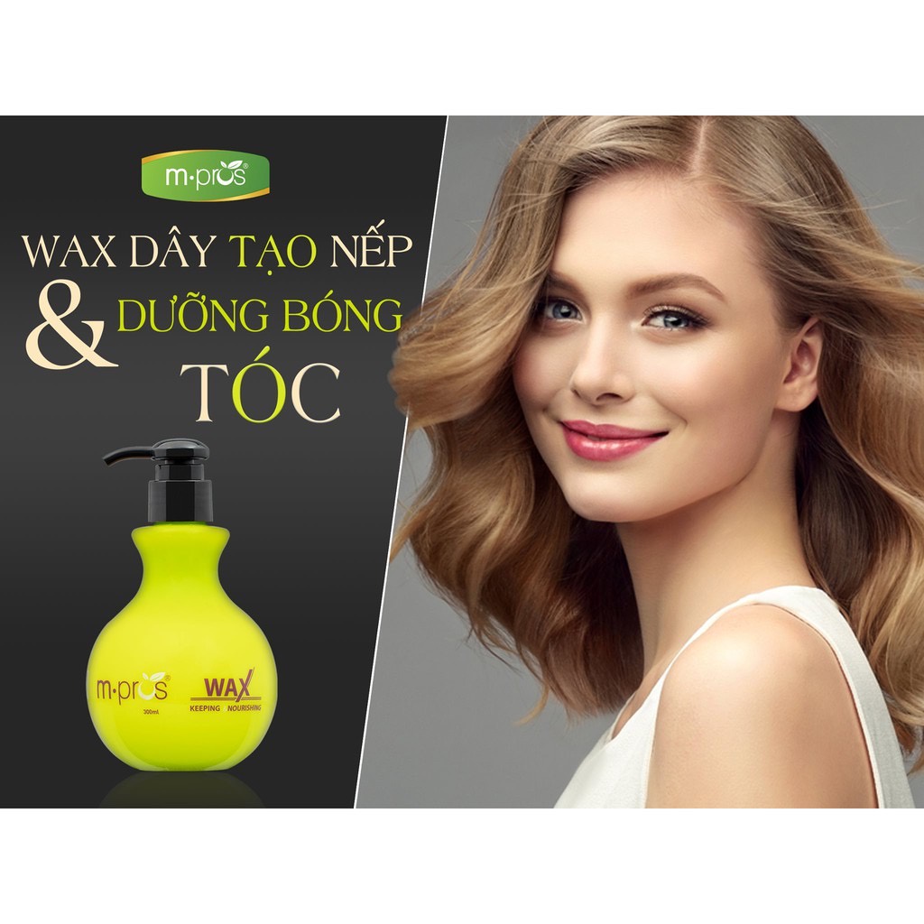 Wax dây tạo nếp & dưỡng bóng tóc m.pros 300ml