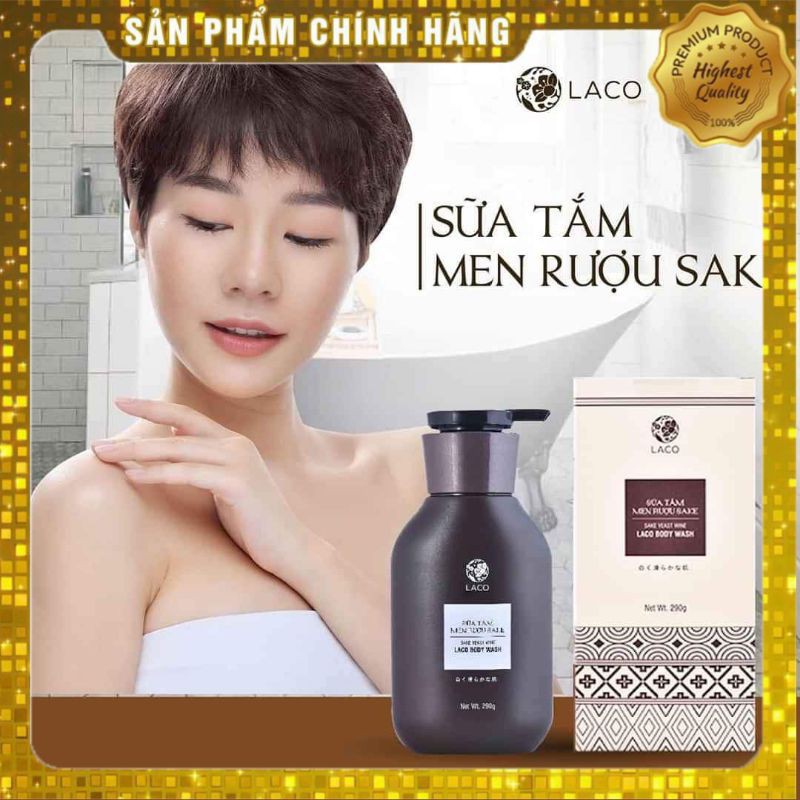 🌸 Sữa tắm Trắng Da men rượu Sake Laco🌸 Chính hãng 🌸 Dưỡng trắng da, mờ vết thâm, mềm mịn da. Bảo vệ da khỏi tia UV 🌸