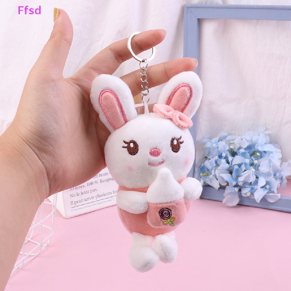 Búp Bê Thỏ Nhồi Bông 12cm Treo Túi Xách Trang Trí Dễ Thương