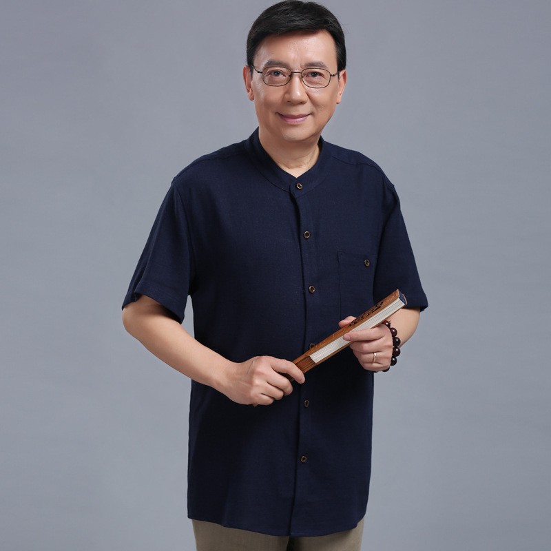 [Giá Xưởng] Áo Sơ Mi Đũi Nam Cổ Tàu | BigBuy360 - bigbuy360.vn