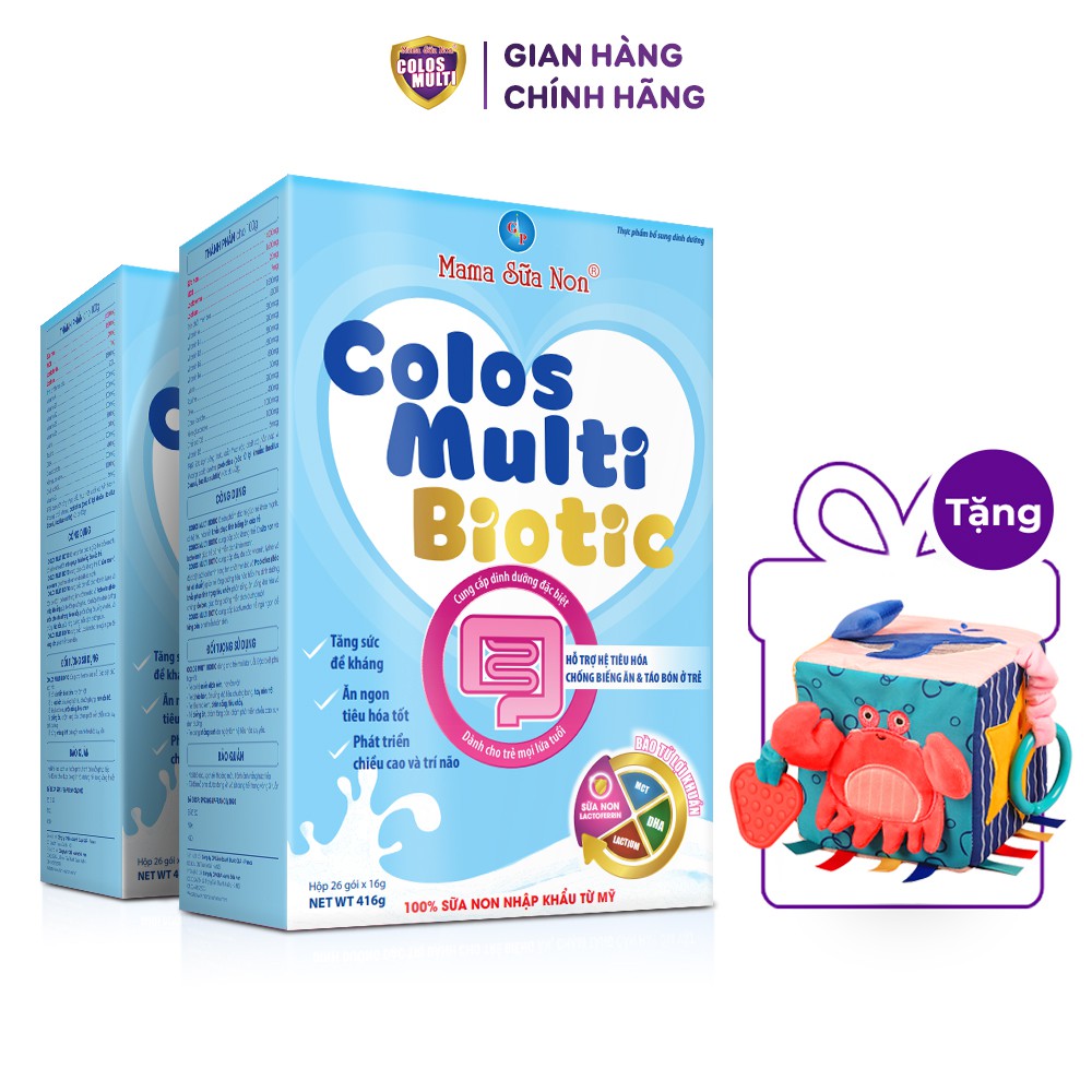 Combo 2 hộp sữa bột cho bé Colosmulti các loại 350g - 450g [Quà tặng xúc xắc vải đa tương tác]