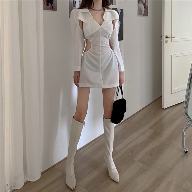 Boot đùi da cao cấp mũi nhọn