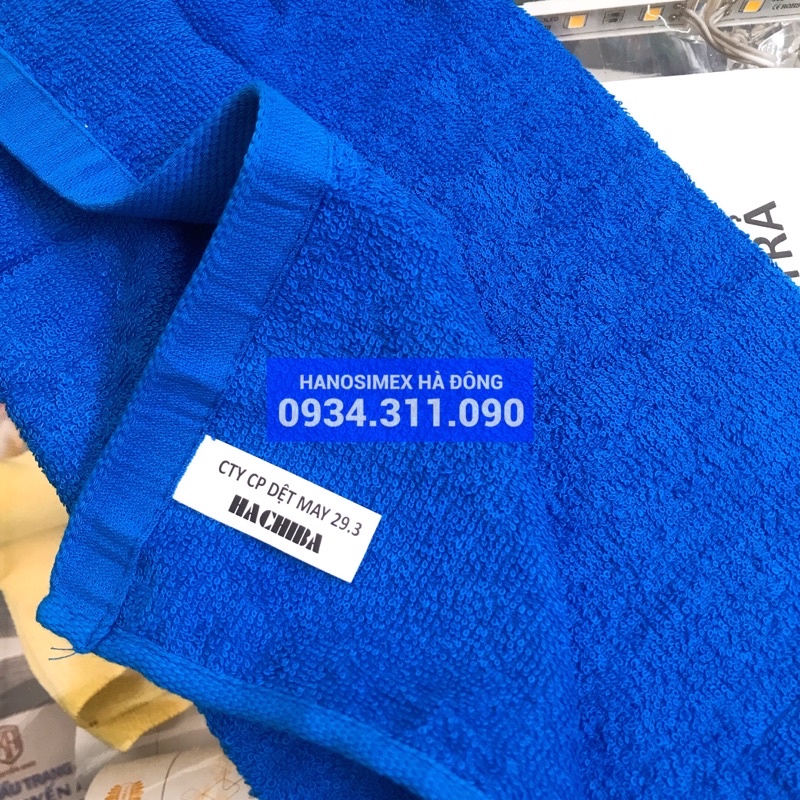 Khăn mặt màu Hachiba 100% sợi bông cotton, mỏng, nhanh khô, thấm nước tốt