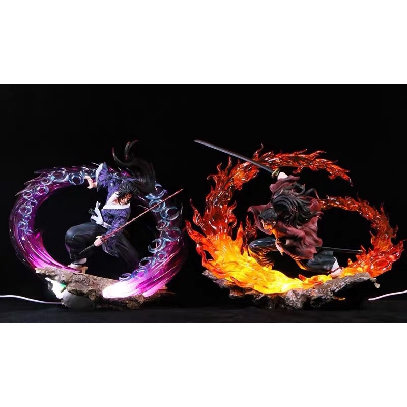 Mô hình Thượng nhất và Yoriichi có led - Mô hình Kimetsu no yaiba