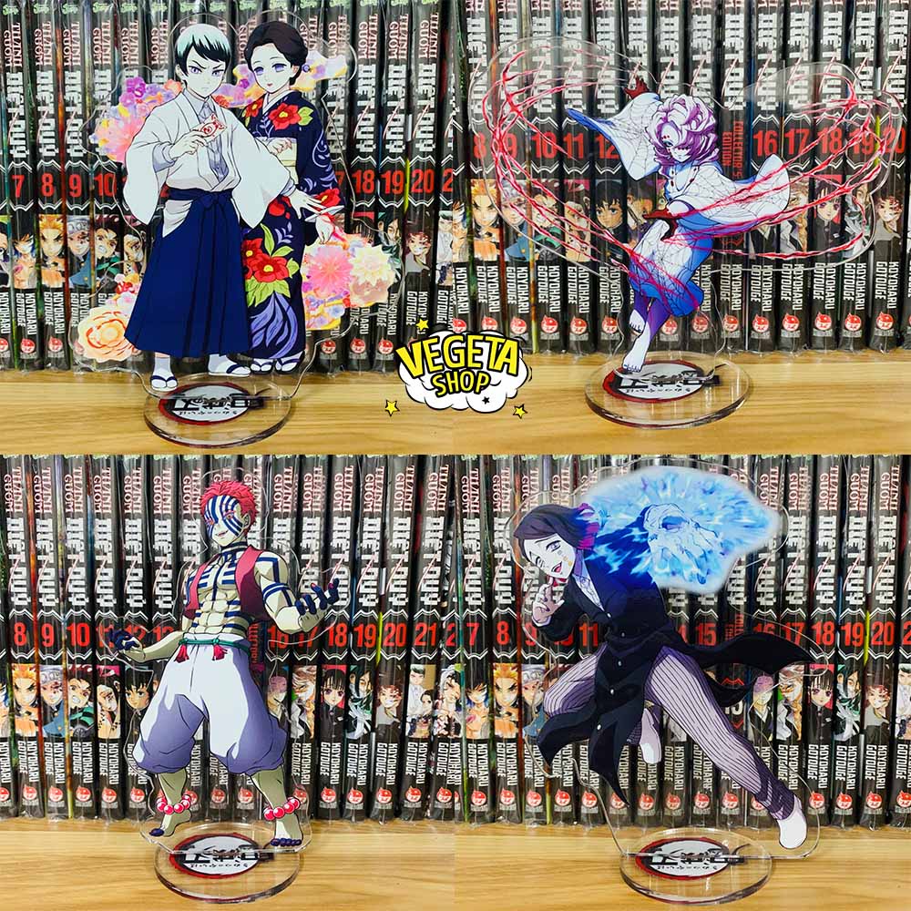 Mô Hình Tượng Standee Acrylic Mica 2 mặt - Thanh Gươm Diệt Quỷ - Kimetsu No Yaiba - Muzan Tamayo Akaza Douma Rui Enmu