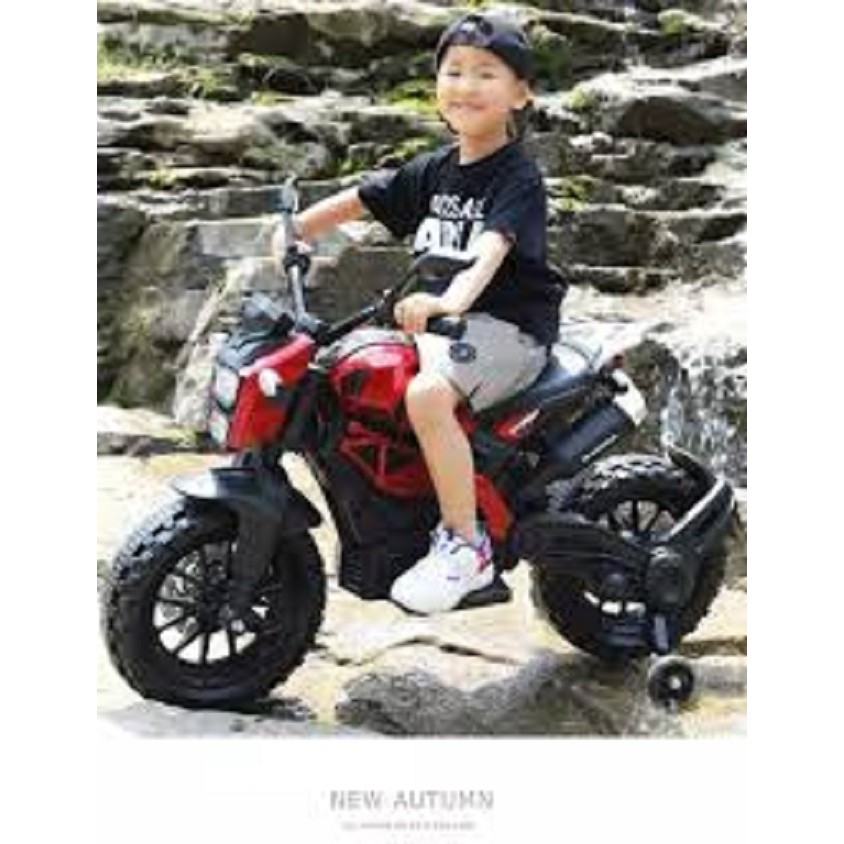 Xe máy điện moto 3 bánh DLS01 đồ chơi cho bé vận động đạp ga bản thể thao  D.HSTORE