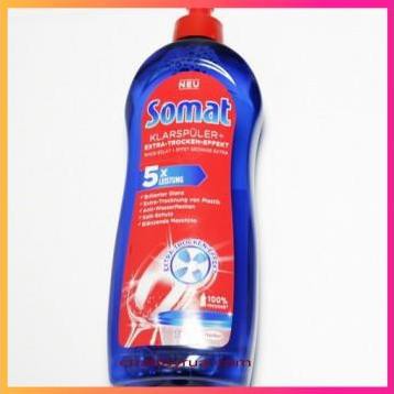 Nước làm bóng, trợ xả cho máy rửa bát Somat 750ml