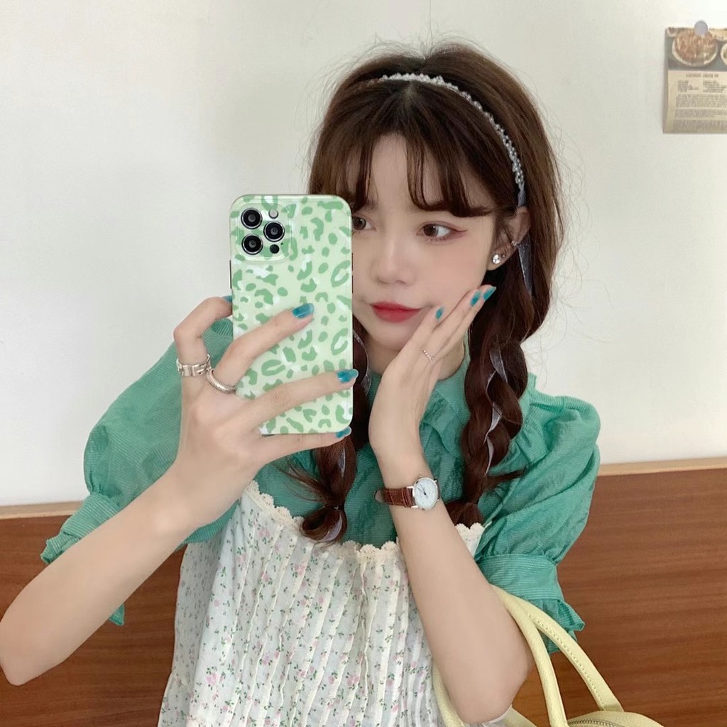 Green leopard Suitable for iphone 7/8 / Se2020 7plus / 8plus Ix Xr Xsmax 11 11pro11promax 12 12mini 12pro 12pro Max soft shell | BigBuy360 - bigbuy360.vn