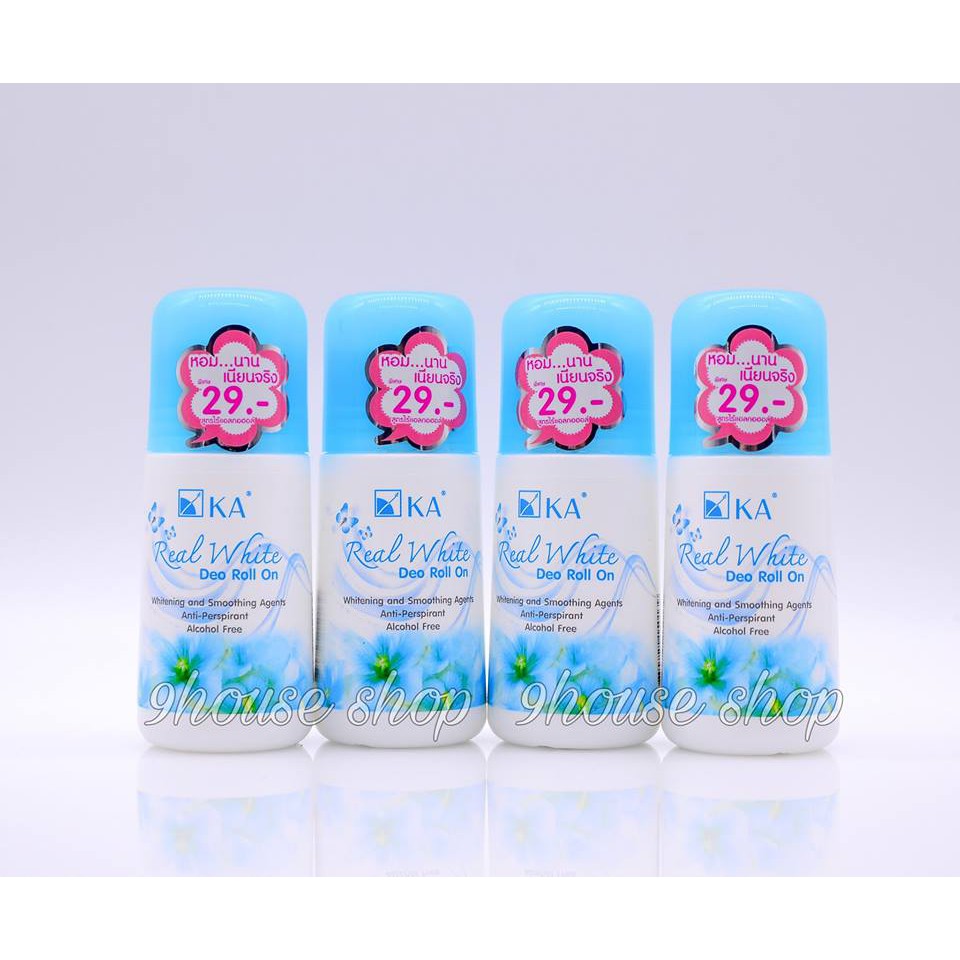 Lăn Khử Mùi Trắng Da KA REAL WHITE DEO-ROLL ON THÁI LAN 25ml