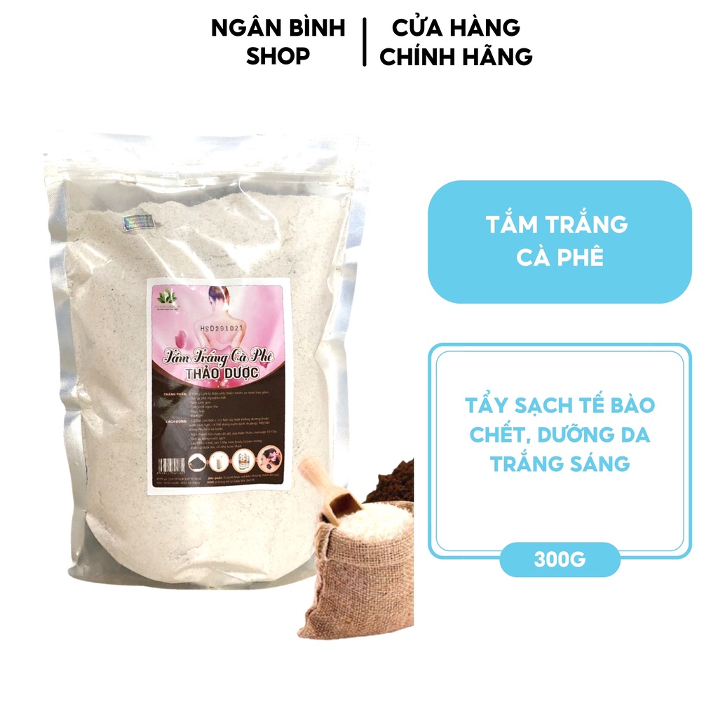 (300g) Bột Tắm Trắng Cafe Tẩy Tế Bào Da Chết,Dưỡng Da Toàn Thân Trắng Mịn Tự Nhiên