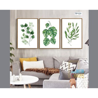 𝐓𝐫𝐚𝐧𝐡 𝐂𝐚𝐧𝐯𝐚𝐬 𝐏𝐡𝐨̀𝐧𝐠 𝐊𝐡𝐚́𝐜𝐡 - Tranh Lá Cây Nhiệt Đới - Bộ Tranh Phòng Khách 40x60x3 Bức