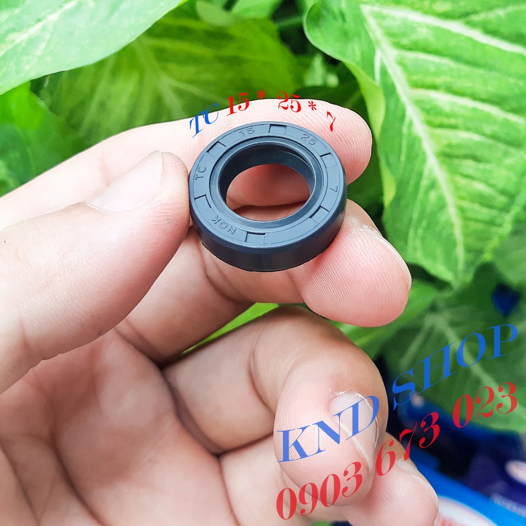 ((Giá 01 cái & GIẢM 53% khi mua từ 10 cái ) [Oil Seal] Phốt chắn nhớt và chặn bụi TC 15*25*7 (15x25x7) - Hàng x.xứ Đài L