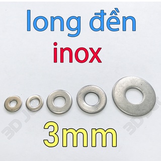 20 long đền inox 3mm, vòng đệm, vong dem