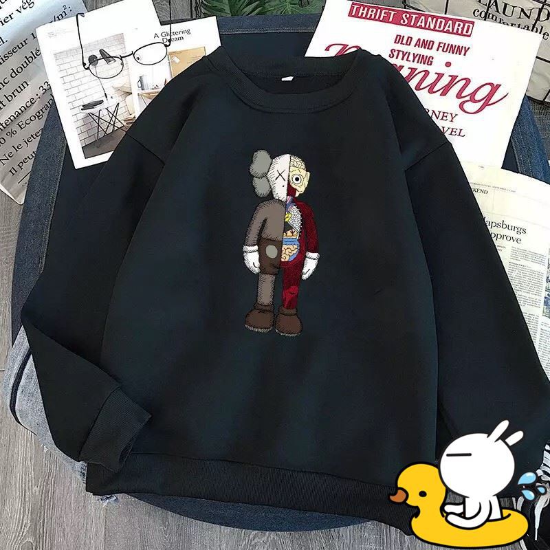 [Áo nỉ bông] 7 mẫu áo nỉ Sweater KAWN cute form suông rộng unisex cổ tròn, chất nỉ bông siêu ấm áo nỉ hoodie đôi