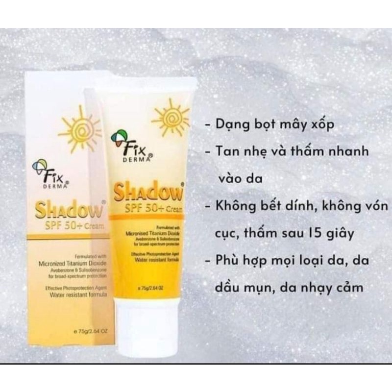 (Hàng chính hãng) Kem chống nắng phổ rộng fixderma shadow