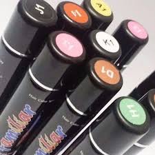 GÔM  XỊT TÓC FAMILIAR, NHUỘM TẠM THỜI, GỘI LÀ HẾT, MÀU XANH DƯƠNG E1